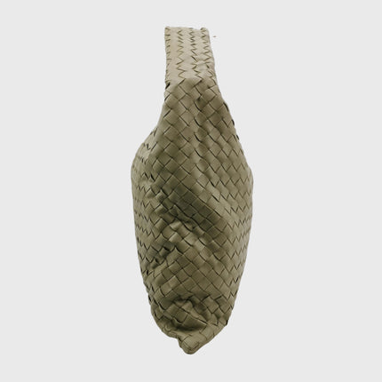 Bottega Veneta Hop Large Leather Travertine Pale Green Hobo Bag