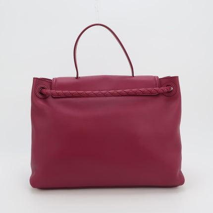Bottega Veneta Ciao Ciao Medium Raspberry Pink Leather Gold Hardware Crossbody Bag