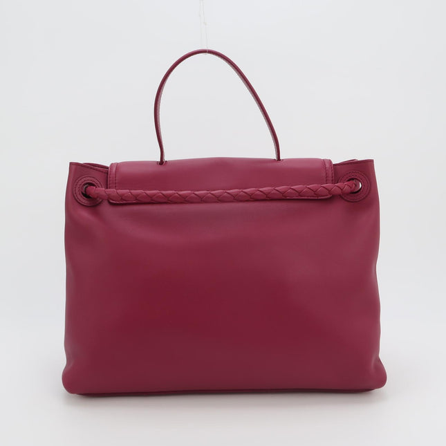 Bottega Veneta Ciao Ciao Medium Raspberry Pink Leather Gold Hardware Crossbody Bag