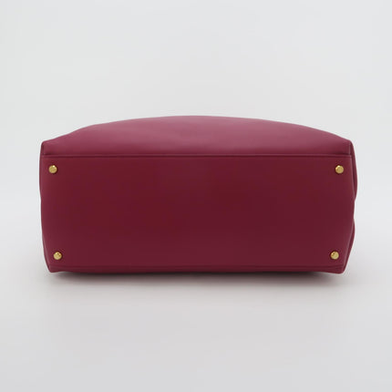 Bottega Veneta Ciao Ciao Medium Raspberry Pink Leather Gold Hardware Crossbody Bag