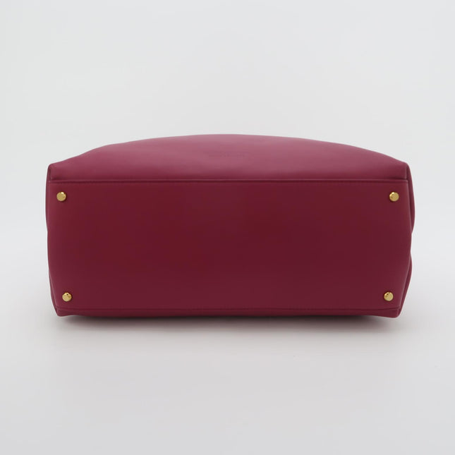 Bottega Veneta Ciao Ciao Medium Raspberry Pink Leather Gold Hardware Crossbody Bag
