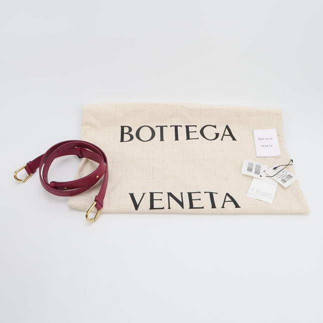 Bottega Veneta Ciao Ciao Medium Raspberry Pink Leather Gold Hardware Crossbody Bag