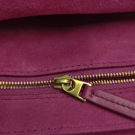 Bottega Veneta Ciao Ciao Medium Raspberry Pink Leather Gold Hardware Crossbody Bag