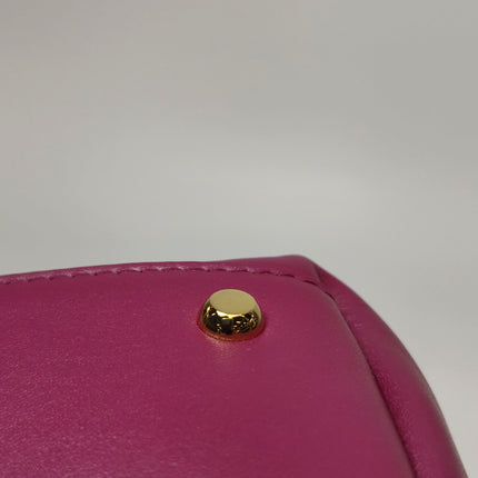 Bottega Veneta Ciao Ciao Medium Raspberry Pink Leather Gold Hardware Crossbody Bag