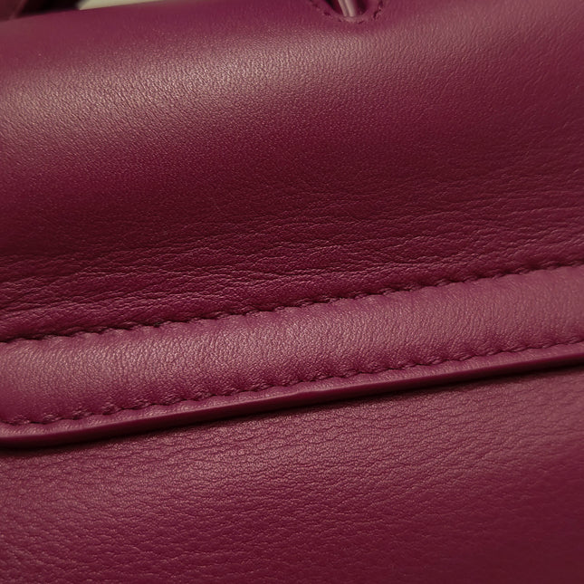 Bottega Veneta Ciao Ciao Medium Raspberry Pink Leather Gold Hardware Crossbody Bag