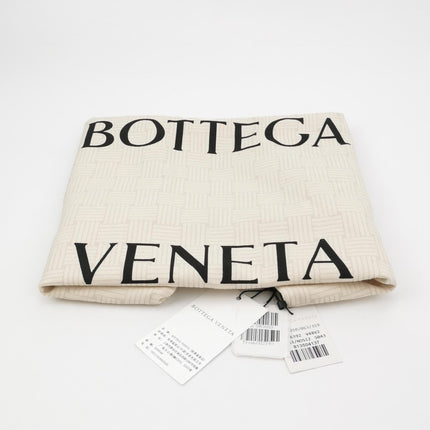 Bottega Veneta Andiamo Medium Navy Leather and Denim Intrecciato Leather Handbag