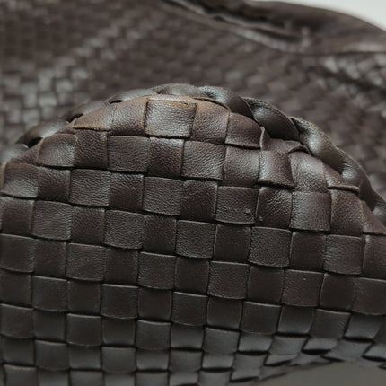 Bottega Veneta Veneta Hobo Maxi Dark Brown Lambskin Leather 52cm