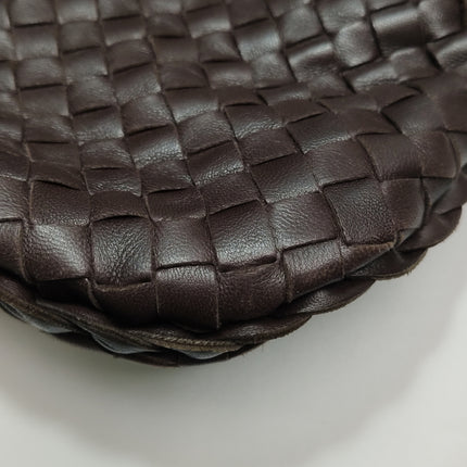 Bottega Veneta Veneta Hobo Maxi Dark Brown Lambskin Leather 52cm