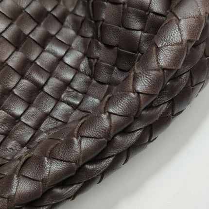 Bottega Veneta Veneta Hobo Maxi Dark Brown Lambskin Leather 52cm