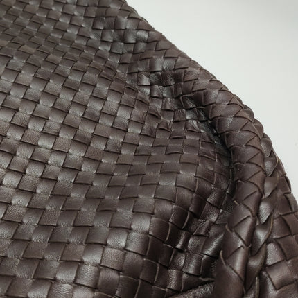 Bottega Veneta Veneta Hobo Maxi Dark Brown Lambskin Leather 52cm