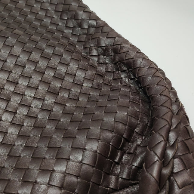 Bottega Veneta Veneta Hobo Maxi Dark Brown Lambskin Leather 52cm