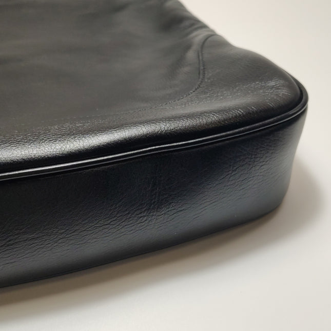 Gucci Jackie 1961 Large Black Calfskin Leather With Long Strap
