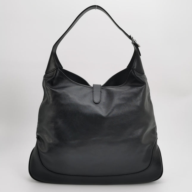 Gucci Jackie 1961 Large Black Calfskin Leather With Long Strap