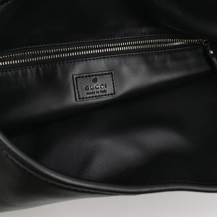 Gucci Jackie 1961 Large Black Calfskin Leather With Long Strap
