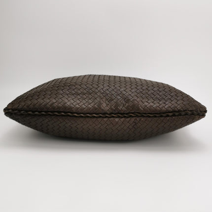 Bottega Veneta Veneta Hobo Maxi Dark Brown Lambskin Leather 52cm