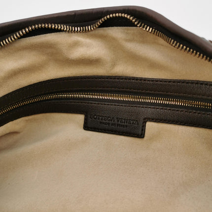 Bottega Veneta Veneta Hobo Maxi Dark Brown Lambskin Leather 52cm