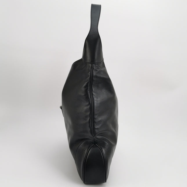 Gucci Jackie 1961 Large Black Calfskin Leather With Long Strap