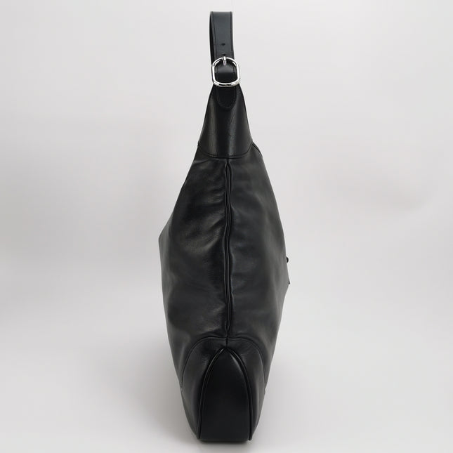 Gucci Jackie 1961 Large Black Calfskin Leather With Long Strap