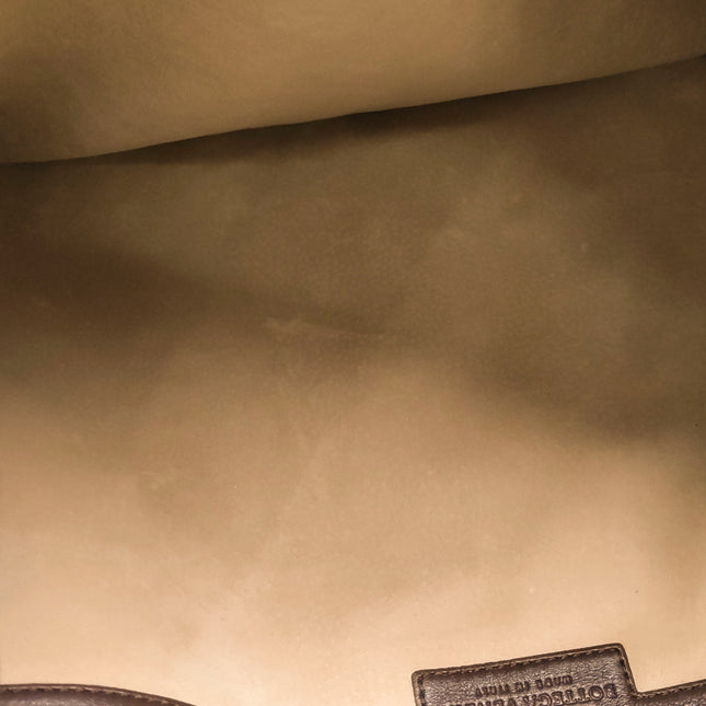 Bottega Veneta Veneta Hobo Maxi Dark Brown Lambskin Leather 52cm