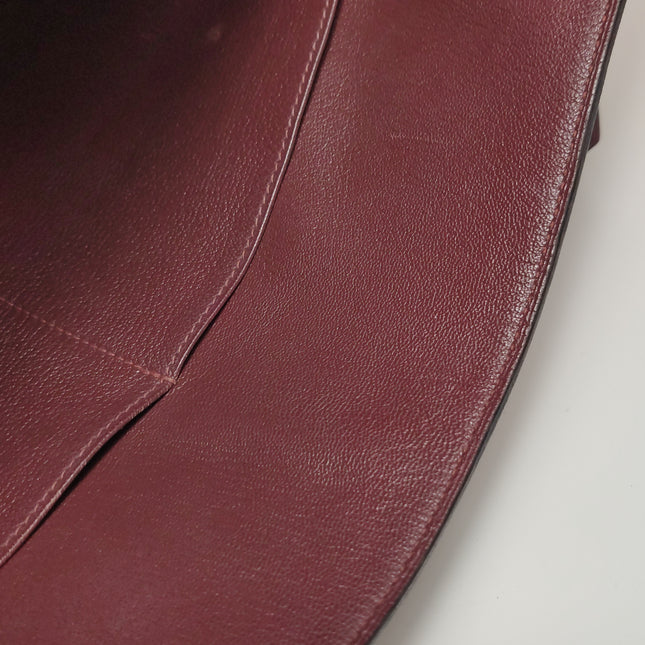 Hermes Kelly 40 Togo Leather Rouge H Deep Red Palladium Hardware 2014