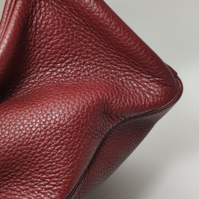 Hermes Kelly 40 Togo Leather Rouge H Deep Red Palladium Hardware 2014