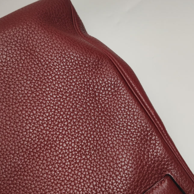 Hermes Kelly 40 Togo Leather Rouge H Deep Red Palladium Hardware 2014