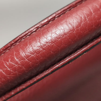 Hermes Kelly 40 Togo Leather Rouge H Deep Red Palladium Hardware 2014