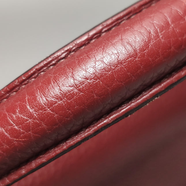 Hermes Kelly 40 Togo Leather Rouge H Deep Red Palladium Hardware 2014