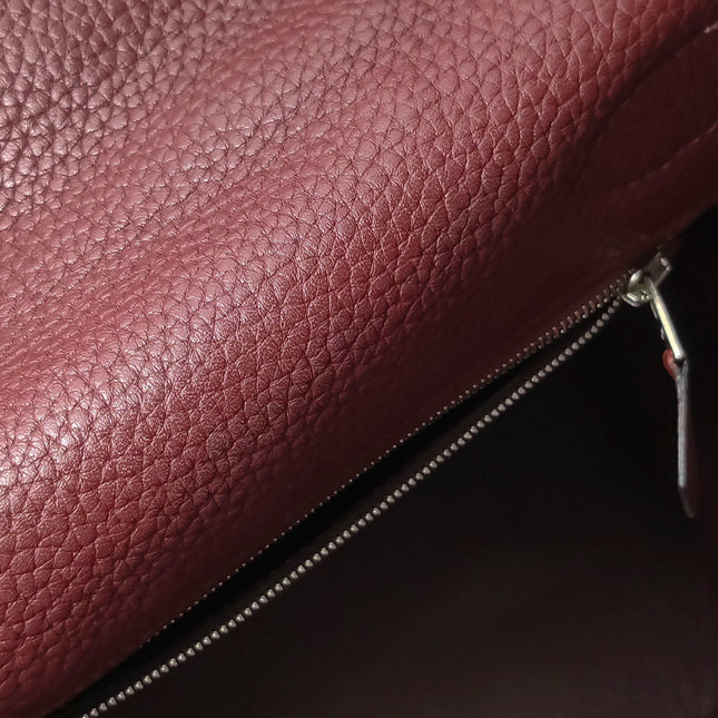 Hermes Kelly 40 Togo Leather Rouge H Deep Red Palladium Hardware 2014
