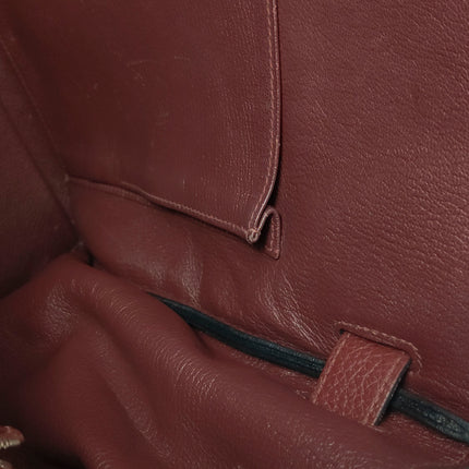 Hermes Kelly 40 Togo Leather Rouge H Deep Red Palladium Hardware 2014