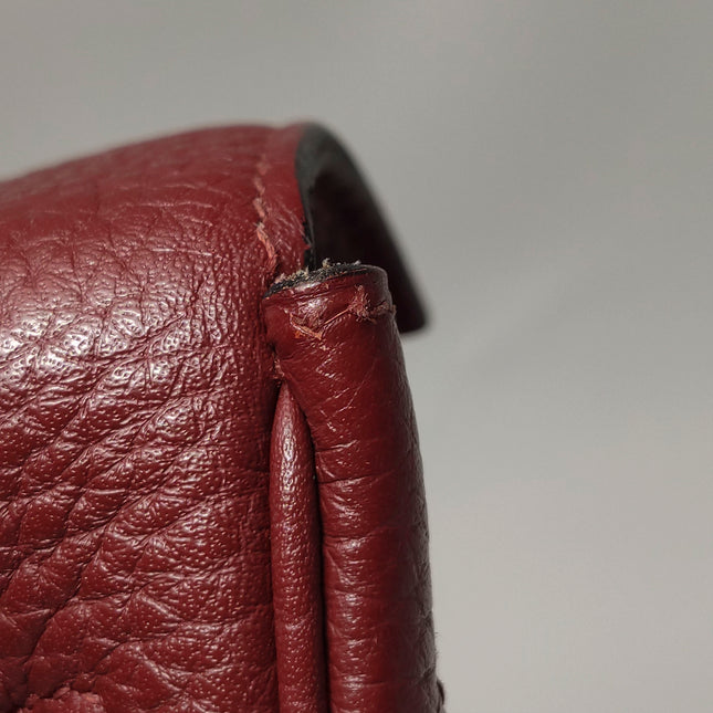 Hermes Kelly 40 Togo Leather Rouge H Deep Red Palladium Hardware 2014