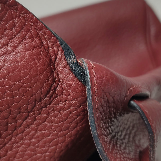 Hermes Kelly 40 Togo Leather Rouge H Deep Red Palladium Hardware 2014