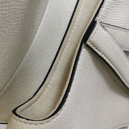 Dior Saddle bag white grain leather mini size