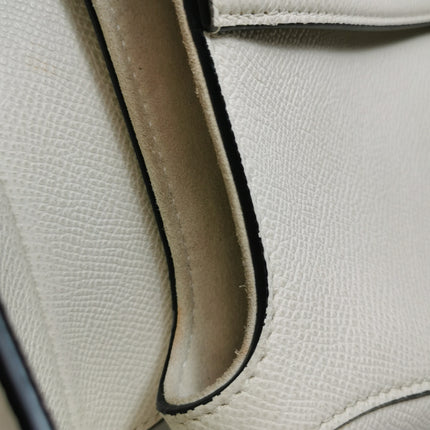 Dior Saddle bag white grain leather mini size