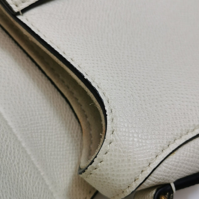 Dior Saddle bag white grain leather mini size