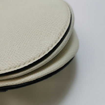 Dior Saddle bag white grain leather mini size