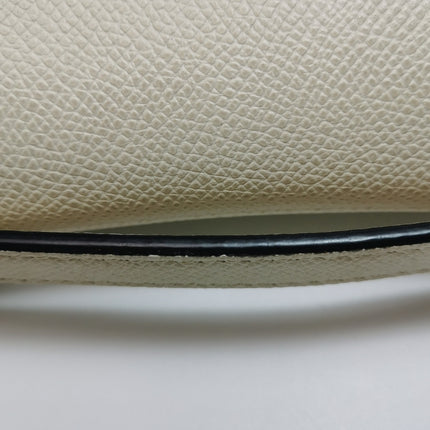 Dior Saddle bag white grain leather mini size