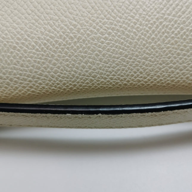 Dior Saddle bag white grain leather mini size