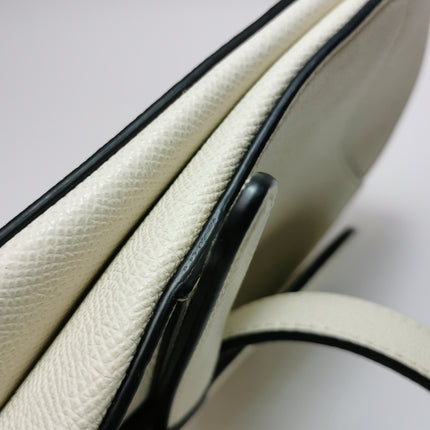 Dior Saddle bag white grain leather mini size