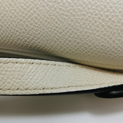 Dior Saddle bag white grain leather mini size