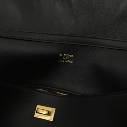 Balenciaga Rodeo Large Black Calfskin Leather Two Way Bag