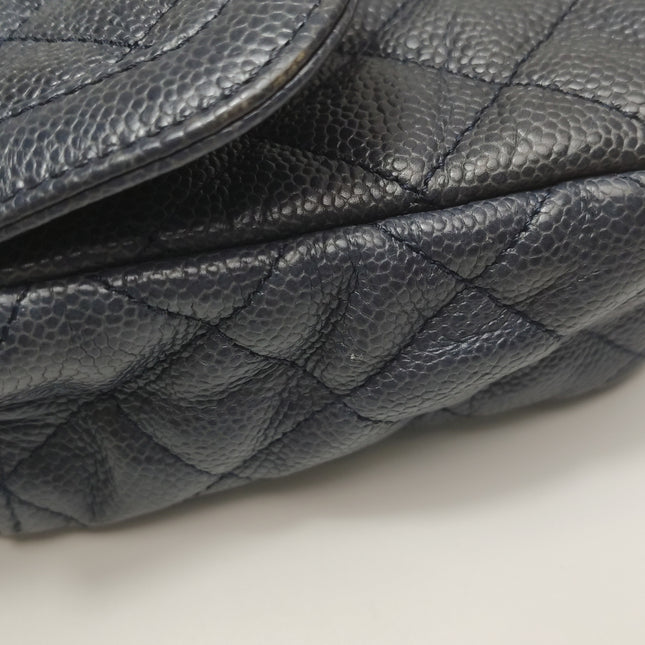 Chanel Paris Limited Small Navy Caviar Leather Gold Hardware 2015-16