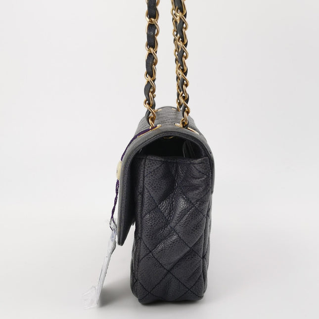 Chanel Paris Limited Small Navy Caviar Leather Gold Hardware 2015-16