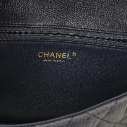 Chanel Paris Limited Small Navy Caviar Leather Gold Hardware 2015-16