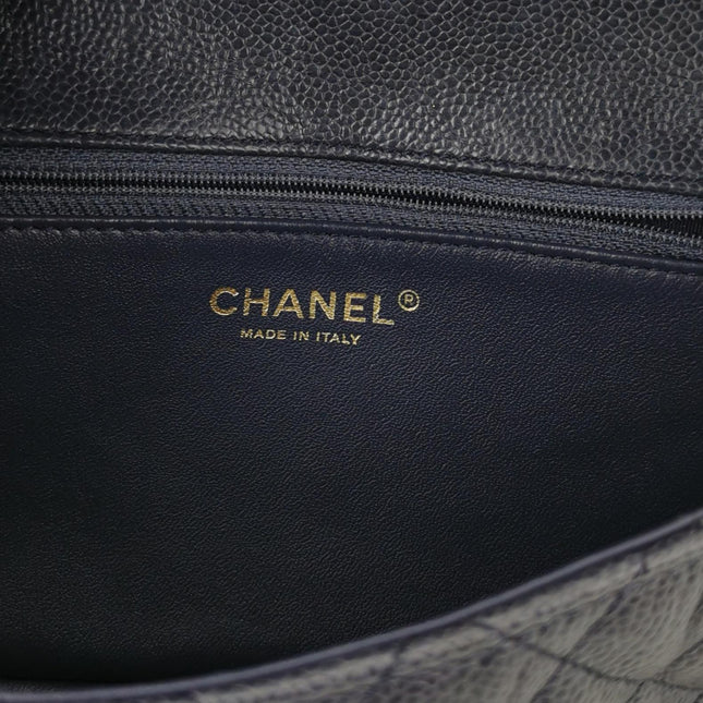 Chanel Paris Limited Small Navy Caviar Leather Gold Hardware 2015-16