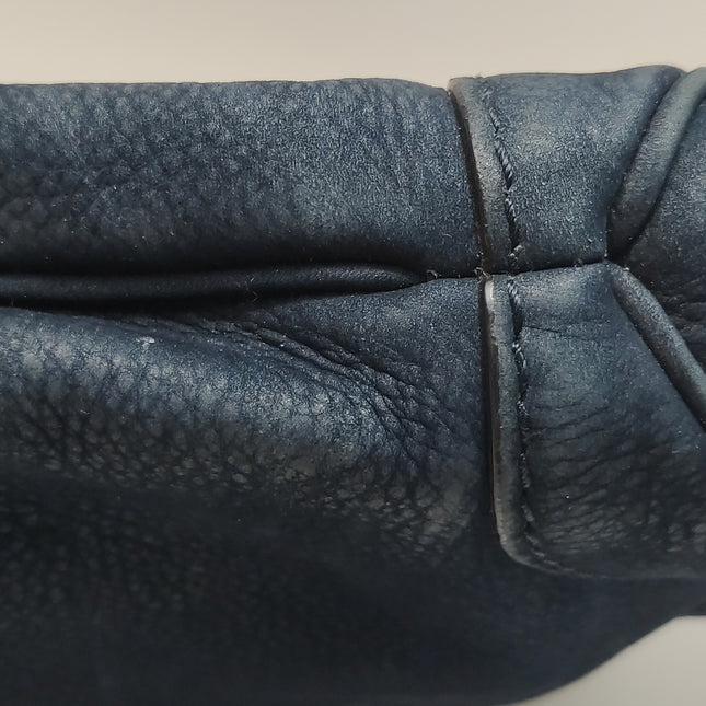 Gucci Jackie 1961 Medium Navy Suede Leather Bag