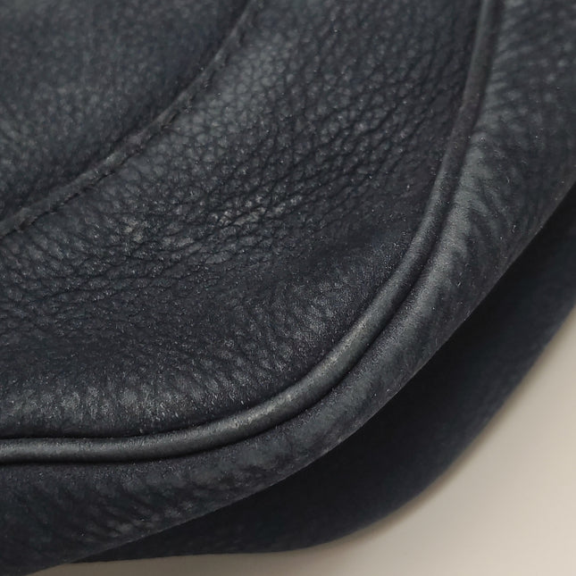 Gucci Jackie 1961 Medium Navy Suede Leather Bag