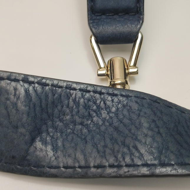 Gucci Jackie 1961 Medium Navy Suede Leather Bag