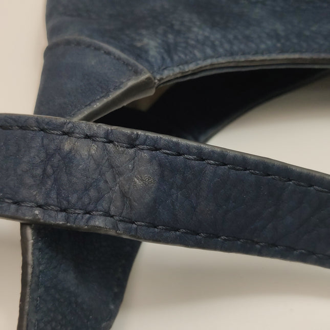 Gucci Jackie 1961 Medium Navy Suede Leather Bag