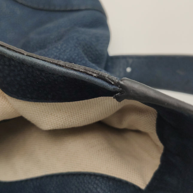 Gucci Jackie 1961 Medium Navy Suede Leather Bag
